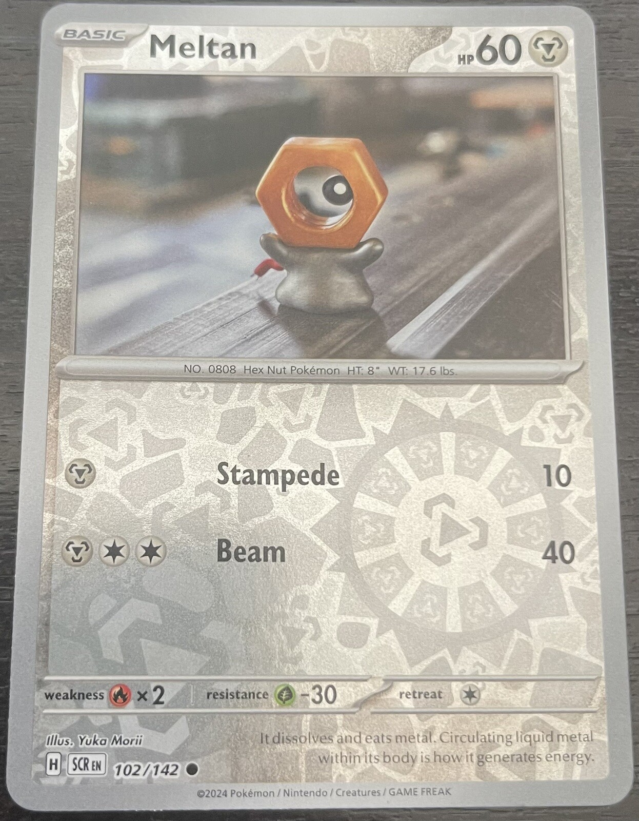 Pokémon TCG: Meltan - 102/142 - Reverse Holo - Stellar Crown - NM