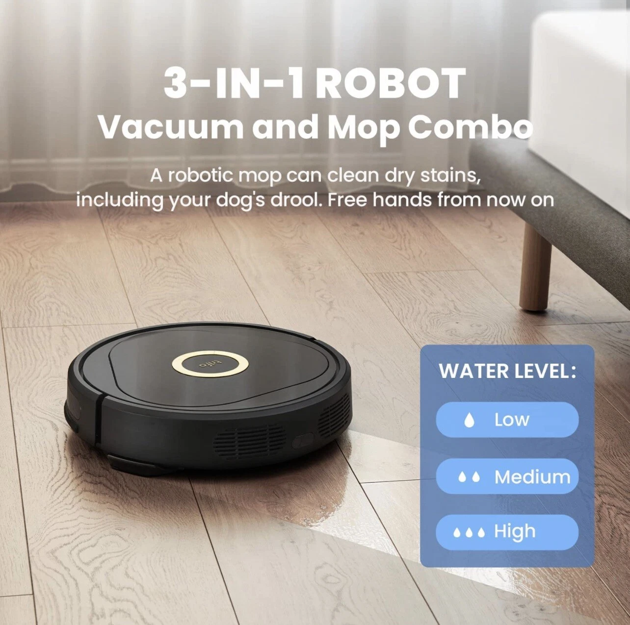 Trifo Lucy Pet AI 3-N-1 Robot Smart Vacuum & Mop