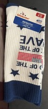 Celebrate Patriotic Men s Crew Socks Size 6-12 USA Stars Stripes NWT 4134