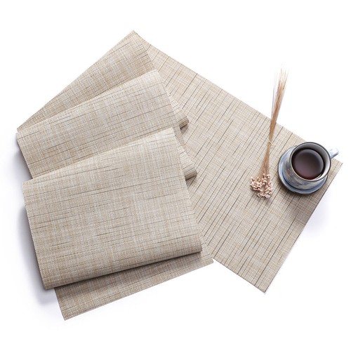 Set of 7 PVC 6 Placemats + Table Runner Washable Table Mat Anti Slip Kitchen - Picture 2 of 64