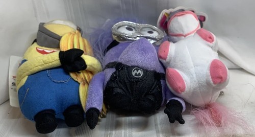Despicable Me Unicorn One Eye Minion And Kevin Plush Keyrings Back Pack Clip NWT - Imagen 6 de 12