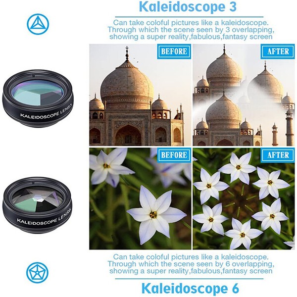 Alternate view of Apexel 10in1 Phone Camera Lens Fisheye Wideangle Telescope Lens Phone