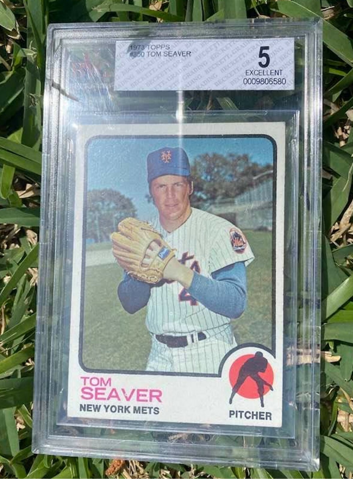 1973 Topps ~ Tom Seaver ~ New York Mets ~ #350 ~ BGS/BVG 5 excellent