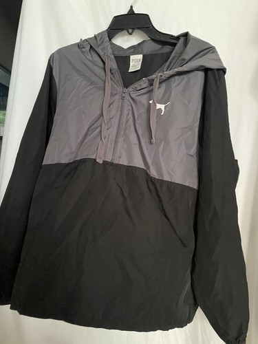 Black Pullover Windbreaker Jacket 