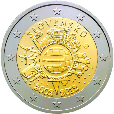 manueduc 2 Euros CONMEMORATIVOS 2012 10º ANIVERSARIO TODOS PAÍSES NUEVOS - Picture 13 of 30