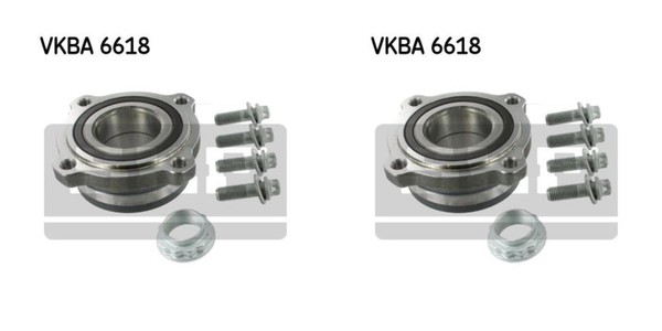 SKF 2X Radnabe Radlagersatz Hinten FüR BMW X5 X6 F15 F85 E70 E71 E72 F16 F86-image
