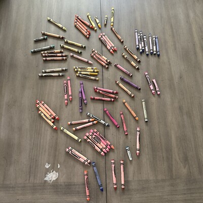 72 HUGE Rare Discontinued Hard to Find Crayola Lot Crayons Dandelion Granny Smit