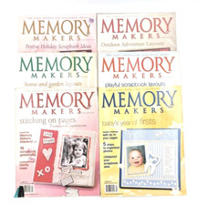 Memory Makers Magazines Scrapbooking Ideas 1 Full Year 2003 34-39 Lot Of 6
