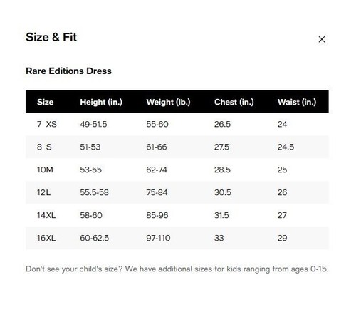 RARE EDITIONS Big Girl High-Low Embroidered Mikado Dress Asymmetrical Overlay 14 - Picture 8 of 8