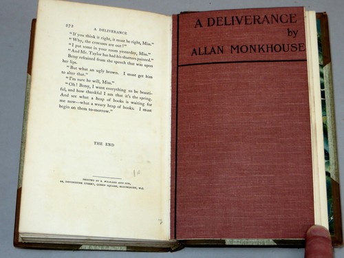 A DELIVERANCE - Allan Monkhouse (John Lane Bodley Head 1898 First Edition) novel - Picture 7 of 9