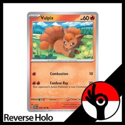 Vulpix 028/197 Obsidian Flames Reverse Holo Common
