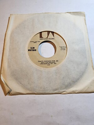Slim Whitman, It s A Sin To Tell A Lie/That s Enough For Me UA VG++ F240