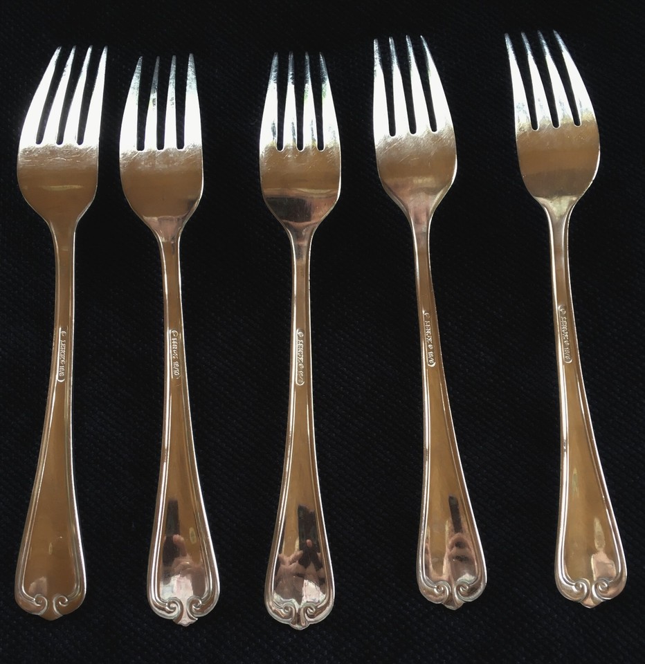 5 LENOX BUTLERS GOURMET DINNER FORKSFLATWARESILVERWARESTAINLESS eBay