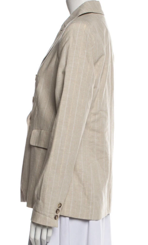 Precioso blazer Joie mezcla lino doble botonadura, súper favorecedor Foto 2 de 4