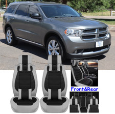 Full Set Car Seat Covers 5-seater Frontrear Cushion Leather For Dodge Durango Full Set Car Seat Covers 5-seater Frontrear Cushion Leather For Dodge Durango