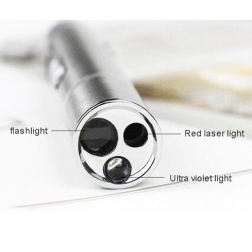 3-in-1 USB Rechargeable Multi Torch UV Light Cat Laser Pointer Pen Pet Toy Beam' - Picture 11 of 19