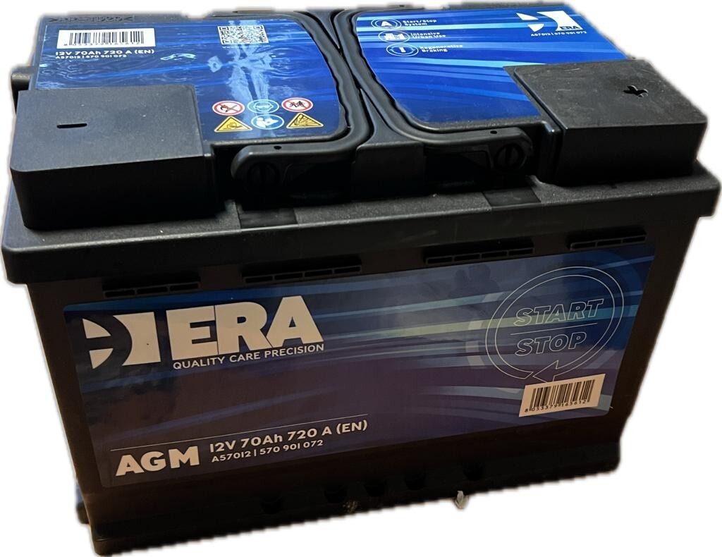Batterie 12V 70Ah AGM 12V ERA idéale pour rouler en ville sans panne