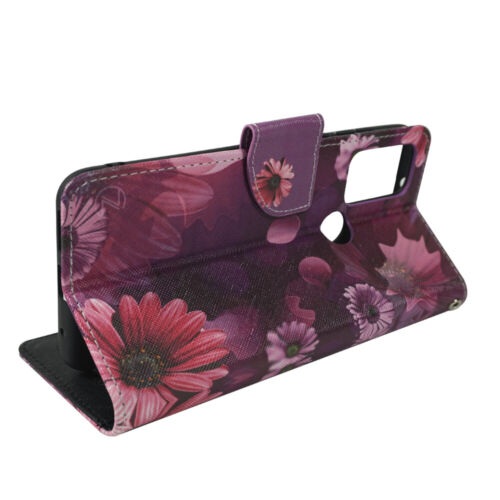 For Motorola Moto G Pure, PU Leather Wallet Phone Case Cover Flip Stand Strap - Picture 29 of 42