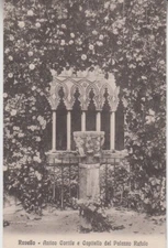 Ravello, ITALY Ancient Courtyard & Capital of Rufolo Palace Cortile. L. Cicalese