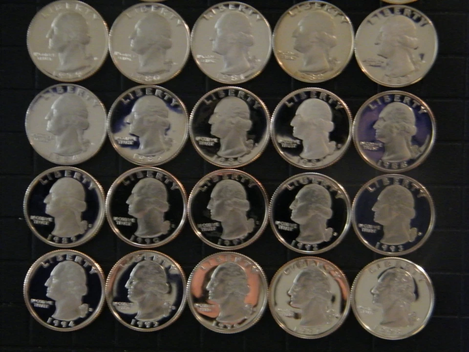1968-1998 S Washington Quarter Gem Cameo Proof Run 30 Coin Set US Mint Lot - Image 4 of 4