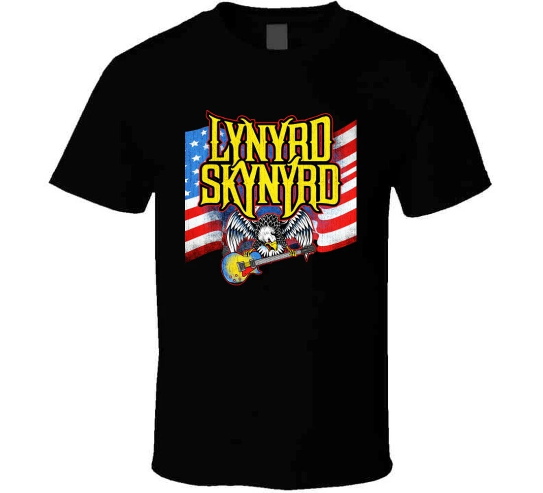 Lynyrd Skynyrd Eagle USA Flag Baby Onesie