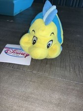 vintage The Disney Store mini bean bag plush stuffed animal FLOUNDER 7 inch