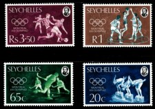 Seychelles 1976 - Montreal Summer Olympics - Set of 4v - Scott 353-56 - MNH