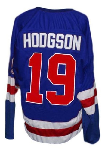 Any Name Number Buffalo Bisons Custom Hockey Jersey Hodgson Blue - Imagen 2 de 3