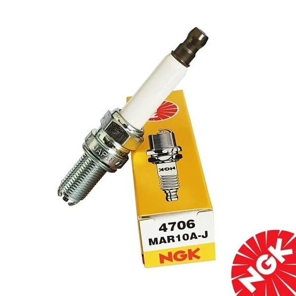 NGK COPPIA CANDELE NGK MAR10A-J SPARKS PLUGS PER MOTO DUCATI PER MAX MOTO  - Immagine 2 di 3
