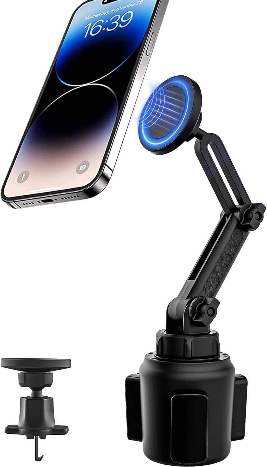 Car Phone Mount Cupholder Vent 2 Pack Magnetic Car Cup Holder Phone Mount Air-image