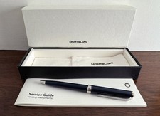 Montblanc Pix Blue & Platinum Ballpoint Pen. Box & Papers. Unused.