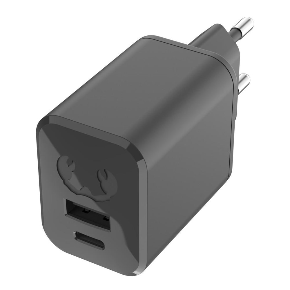 Мини-зарядное устройство FRESH N REBEL USB-C и USB-A, PD 45 Вт, Storm Grey #1907585