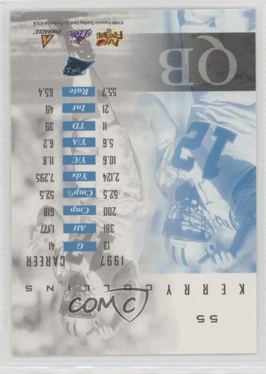 1998 Pinnacle Mint Collection Kerry Collins #55 - Image 2 of 2