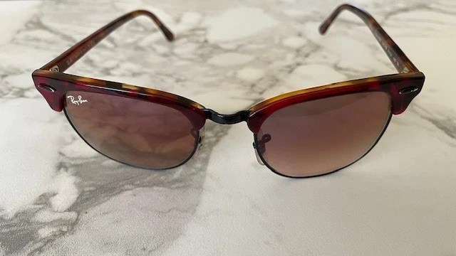 Очки солнцезащитные Ray-Ban RB3016 CLUBMASTERTortoise темно-красные и Havana 1275/3B 3N коричневые - Изображение 2 из 4