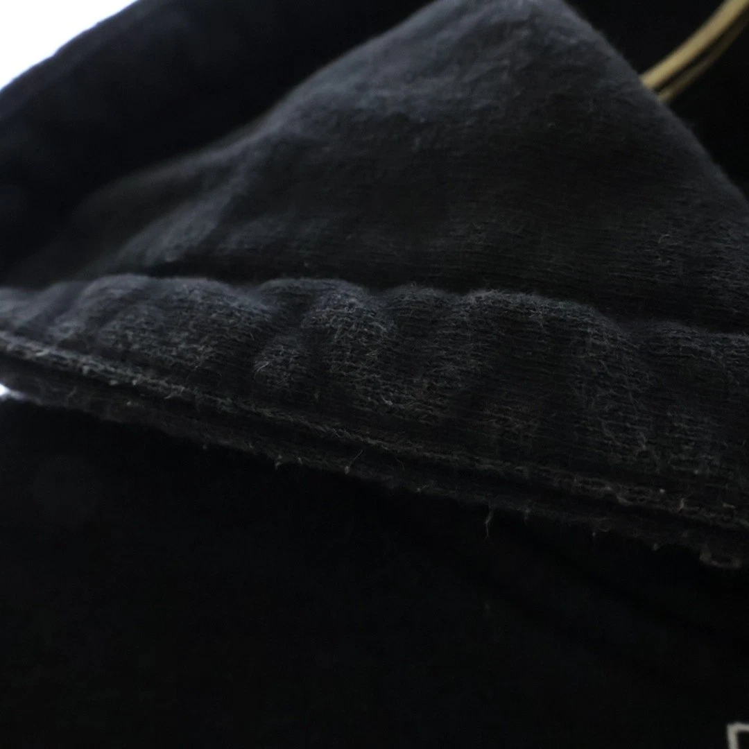 Felpa con cappuccio SUPREME 19SS Topline zip nera usata 3c90b26982d9588c0