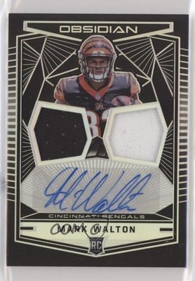 2018 Panini Obsidian Rookie Jersey Ink Dual Relics /100 Mark Walton Auto RC lw9