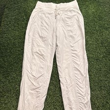 Lululemon Dance Studio Joggers Womens 6 White Lined Gym