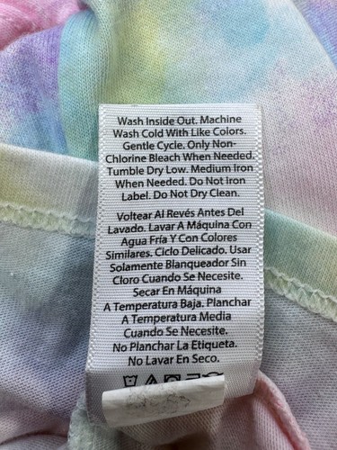 Wonder Nation T-Shirt Tie-Dye Multiple Colors Twist Knot Juniors Size L 10-12 - Picture 6 of 9