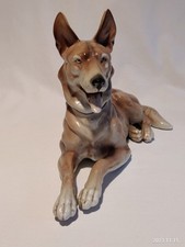 Schöner antiker Rauchverzehrer, Schäferhund, Porzellan, Bohne und Söhne, Rudolf