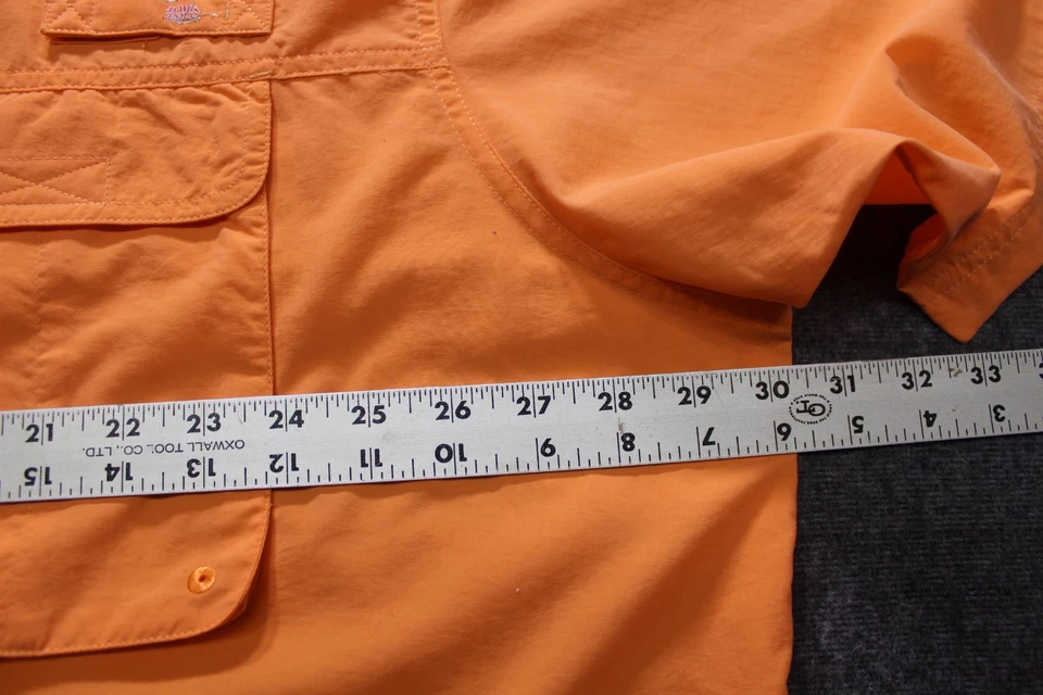 Camisa de pesca deportiva mundial coral 3XL manga corta ventilada para hombre Foto 3 de 4