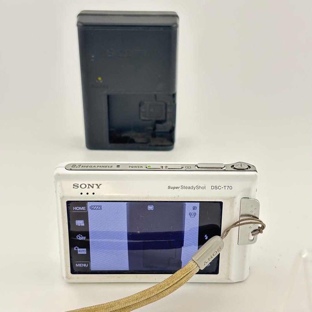 SONY Cyber-shot DSC-T70 White 7.2MP Tested Working From Japan | eBay