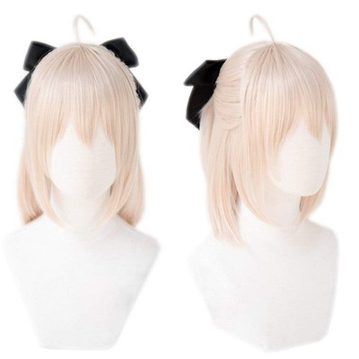 Heat-Resistant Cosplay Wig, The Second Castle, Gray Plum/Skin Tone, Short Hair,_