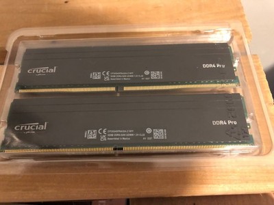 Crucial Pro 64GB (2x32GB) DDR4-3200MHz RAM Kit CP32G4DFRA32A.C16FF