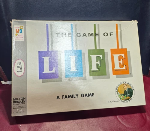 VINTAGE The Game of Life 1960 First Edition Complete Milton Bradley Board Game