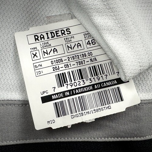Camiseta Adidas NHL X NFL Las Vegas Golden Knights Raiders Night Team emitida talla 46 - Imagen 3 de 10