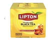 Lipton Yellow Label Black Tea  Infusion Bagged 312 Tea Bags 705g Pantry