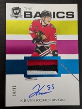 2023-24 Upper Deck The Cup The Basics 14/25 Kevin Korchinski #B-KI Rookie Auto
