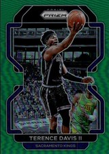 2021-22 Panini Prizm Terence Davis II #139 Green Sacramento Kings 4D
