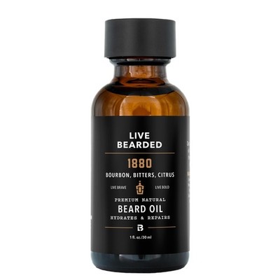 Live Bearded Beard Oil, 1 fl oz  Premium AllNatural Jojoba  Made in the USA  ...