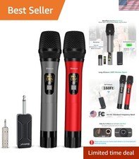 Dynamic Wireless Microphone with Rechargeable Receiver - Perfect for Parties